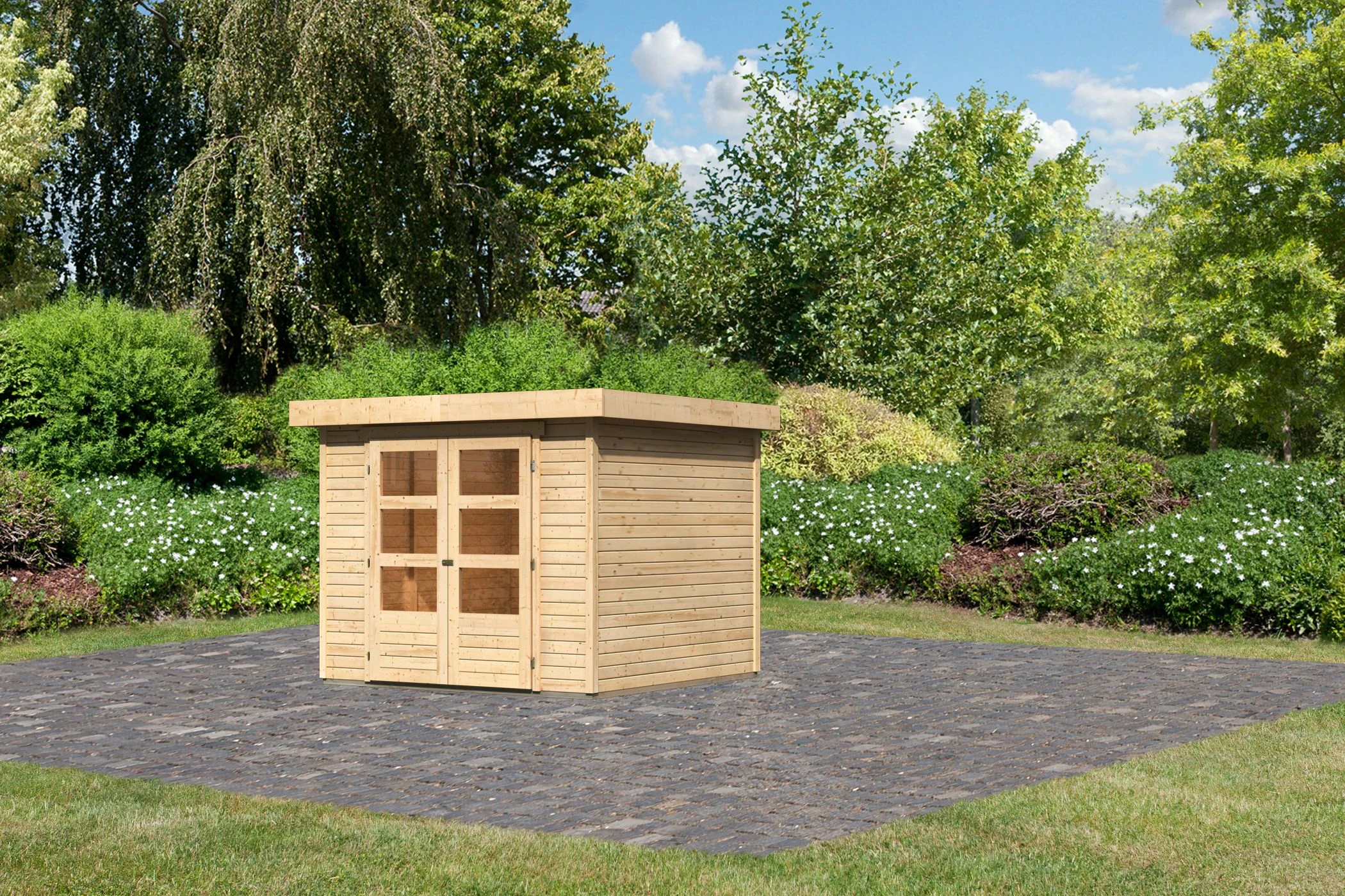 Karibu Tuinhuis Askola 3.5 266 x 262 cm - Afbeelding 1