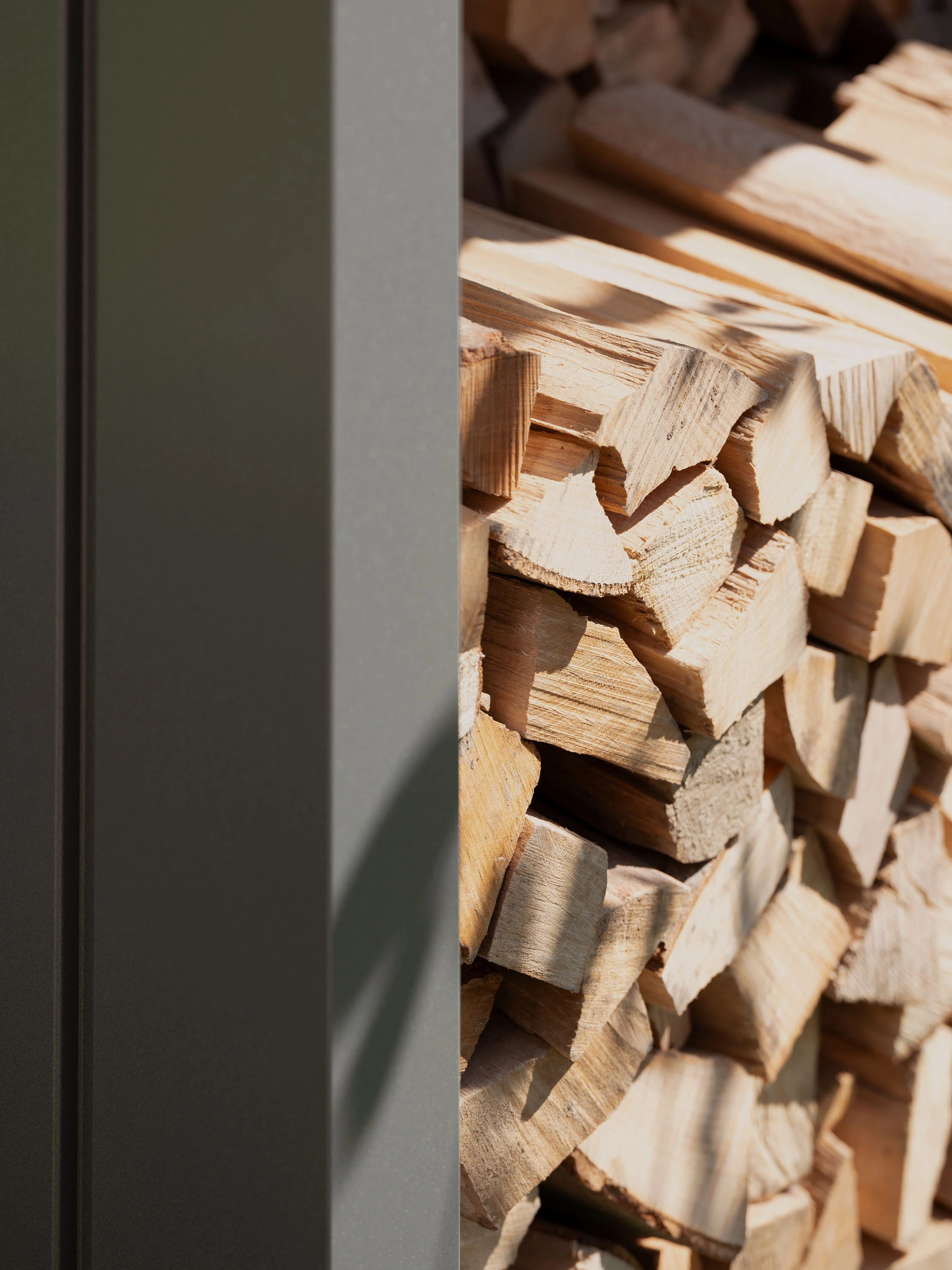 Biohort Houtopslag WoodStock 150 Kwartsgrijs-Metallic 157 x 102 x 199 cm - Afbeelding 3