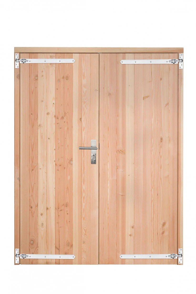 Douglas Dubbele Deur Dicht 168 x 201 cm Kleurloos Geïmpregneerd - Afbeelding 1