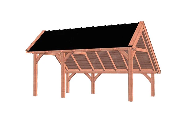 Trendhout Douglas Kapschuur De Hoeve XL 590 x 380 cm - Afbeelding 1