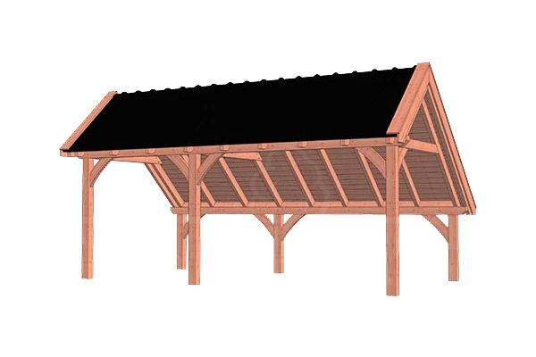 Trendhout Douglas Kapschuur De Hoeve XL 650 x 380 cm - Afbeelding 1