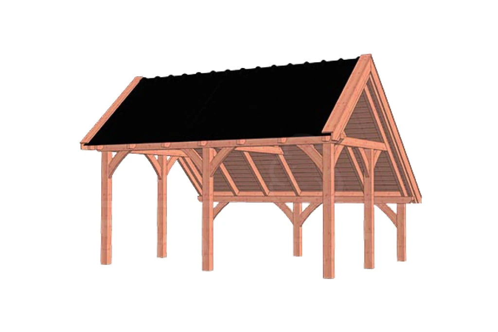 Trendhout Douglas Kapschuur De Hoeve XL 530 x 440 cm - Afbeelding 1