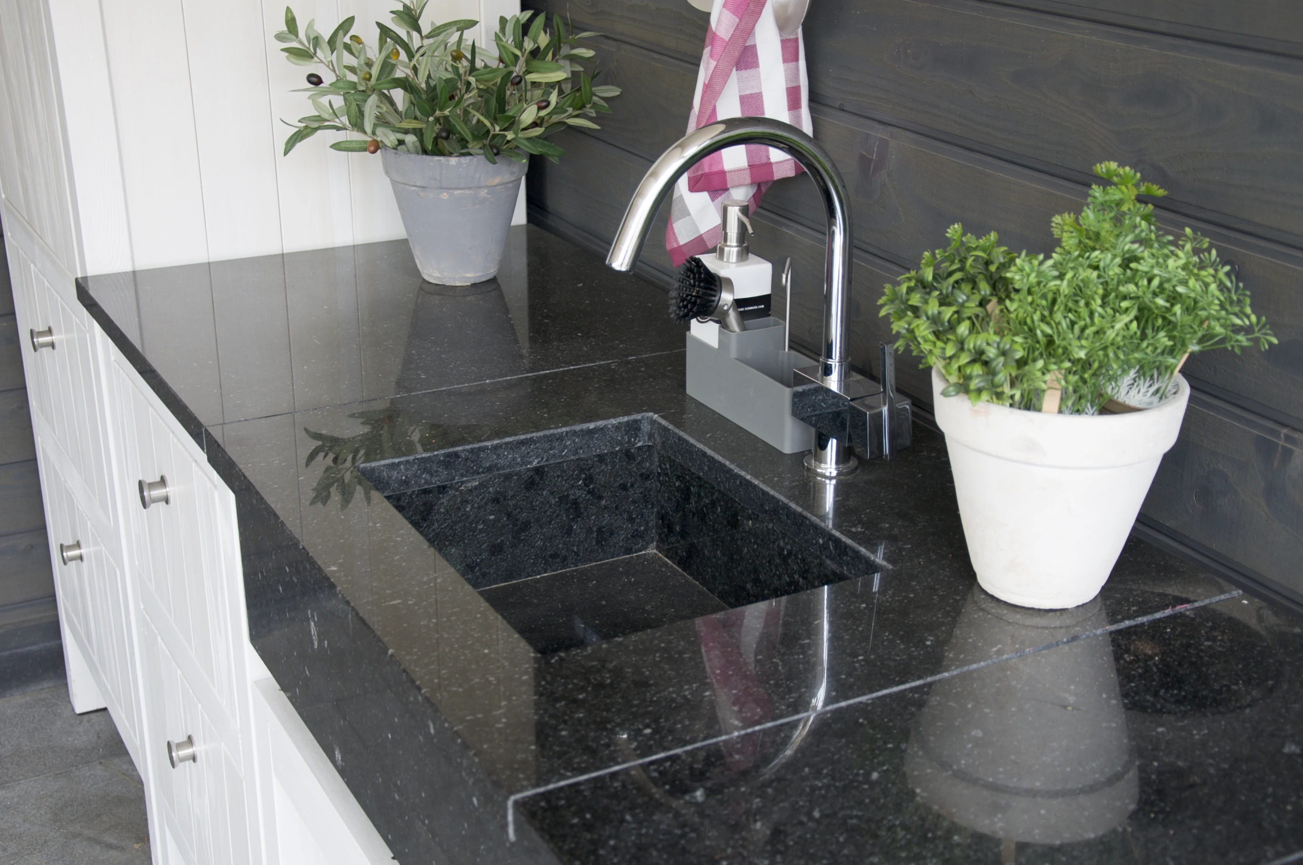 Trendhout Granieten Wasbak - Afbeelding 3