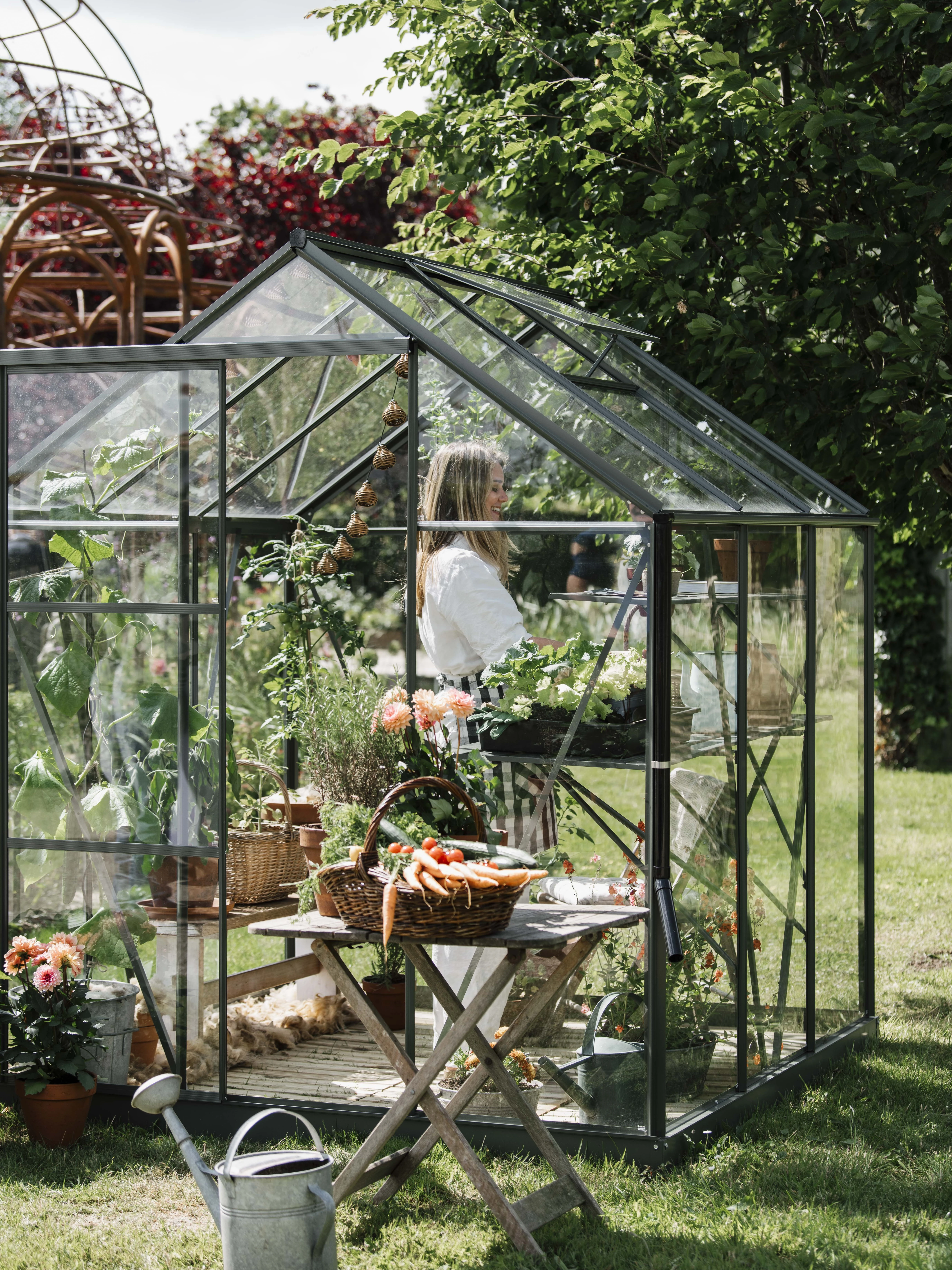 Royal Well Tuinkas Kate I Full Options 192 x 192 cm Groengrijs - Afbeelding 1