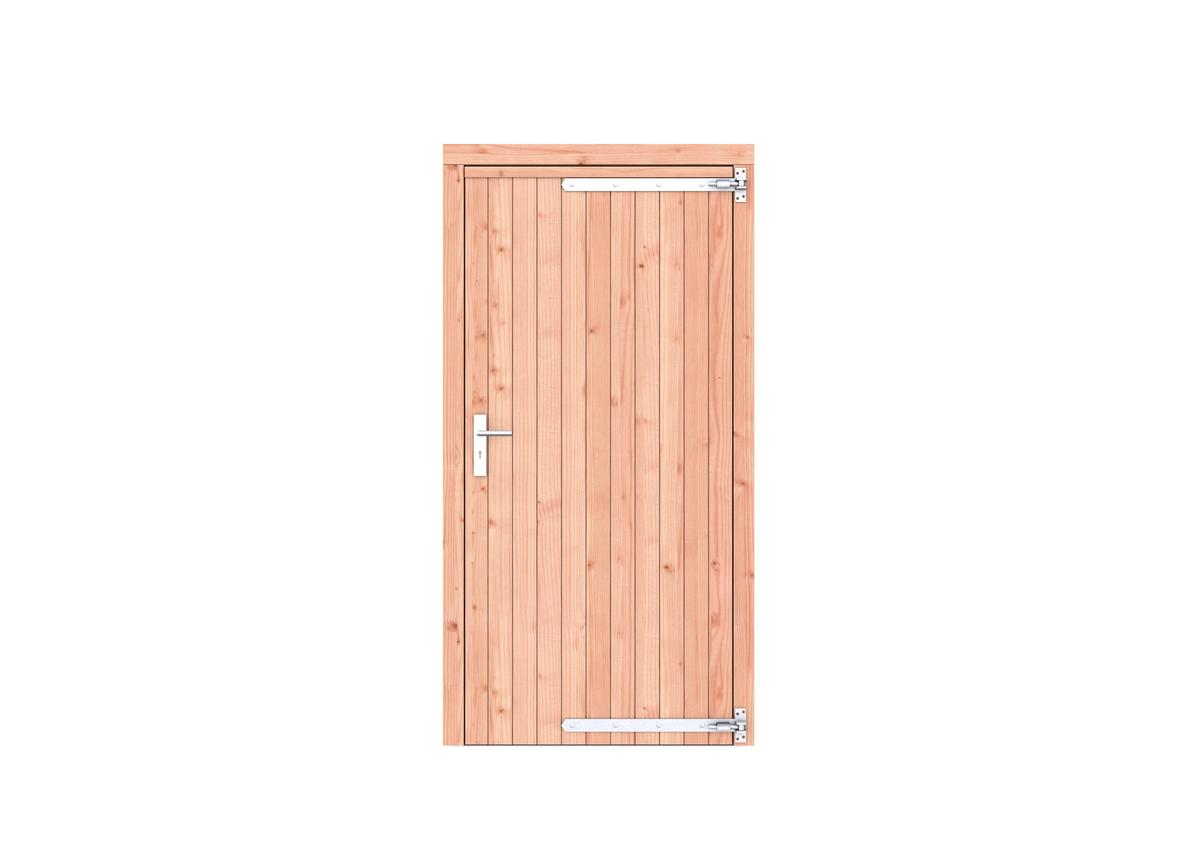 Douglas enkele deur dicht - 108 x 209 cm - Kleurloos Geimpregneerd - Rechtsdraaiend - Afbeelding 1