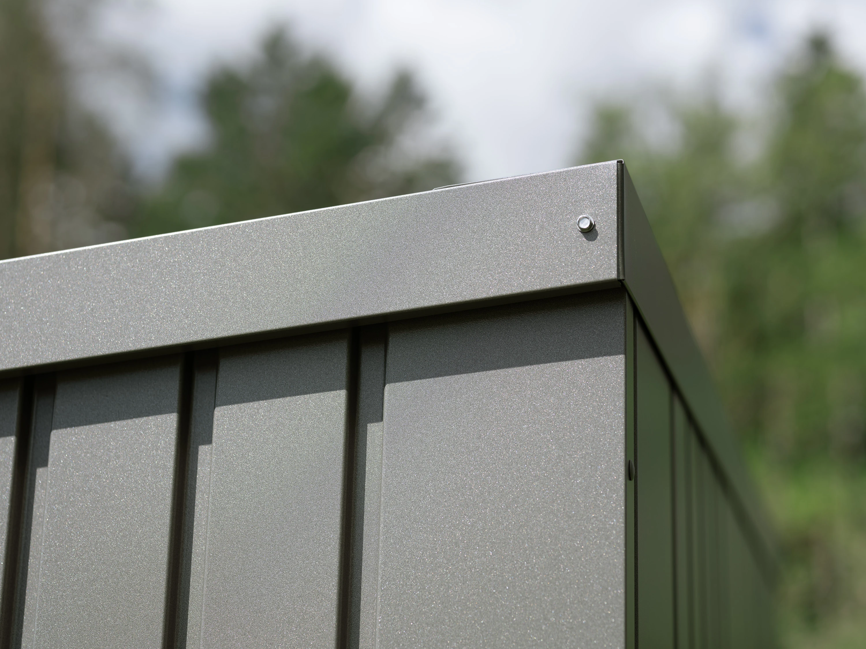 Biohort Houtopslag WoodStock 150 Kwartsgrijs-Metallic 157 x 102 x 199 cm - Afbeelding 8