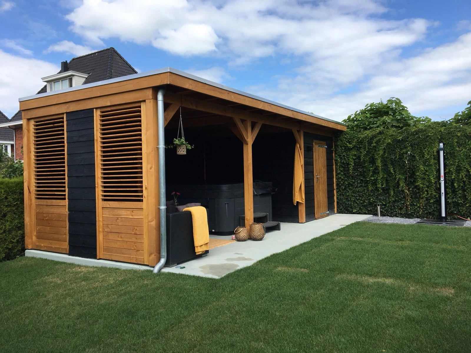 Douglas Shutter scherm met paneel 120 x 224 cm - Afbeelding 4