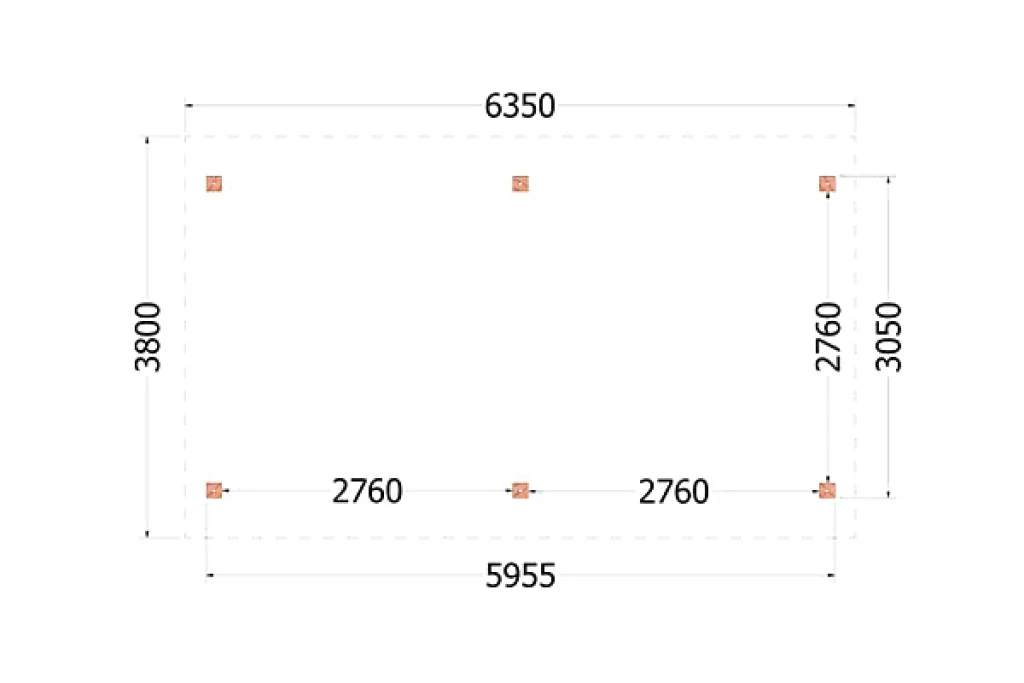 Trendhout Douglas Kapschuur De Hoeve XL 635 x 380 cm - Afbeelding 3