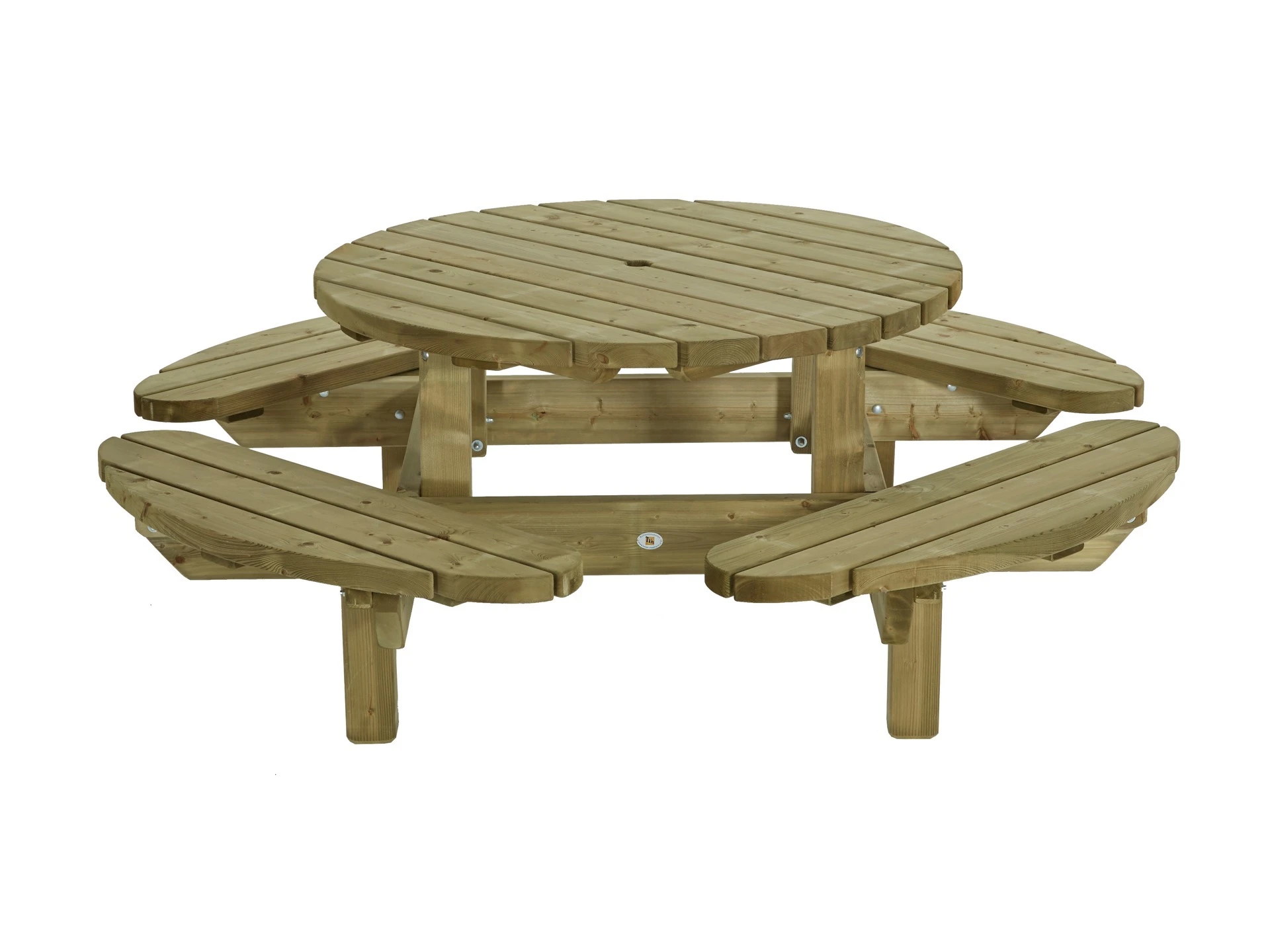 Talen Picknicktafel Rond 210 cm 45 mm - Afbeelding 1