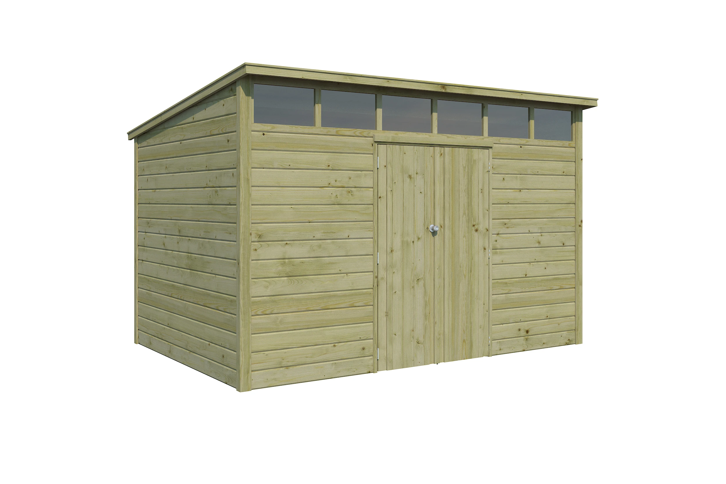 Woodlands Blokhut Q Line Groen Geïmpregneerd 360 x 240 cm - Afbeelding 4