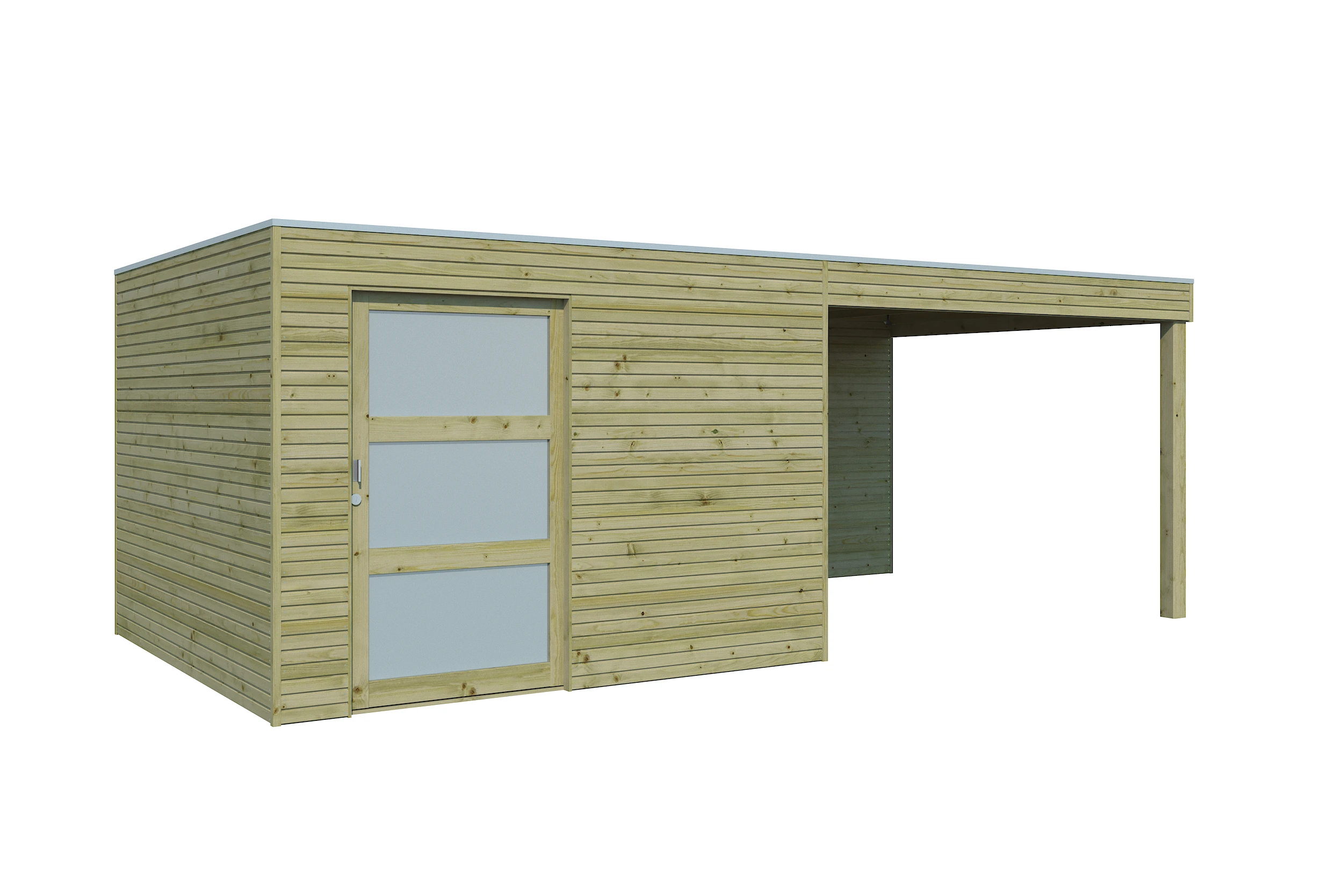 Woodlands Blokhut QBS Groen Geïmpregneerd 600 x 300 cm - Afbeelding 8