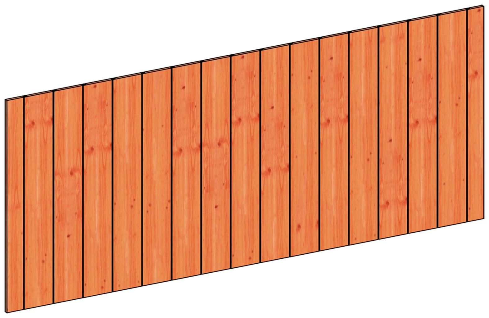 Trendhout Wandmodule F Sponningplanken 276 x 117 cm - Afbeelding 1