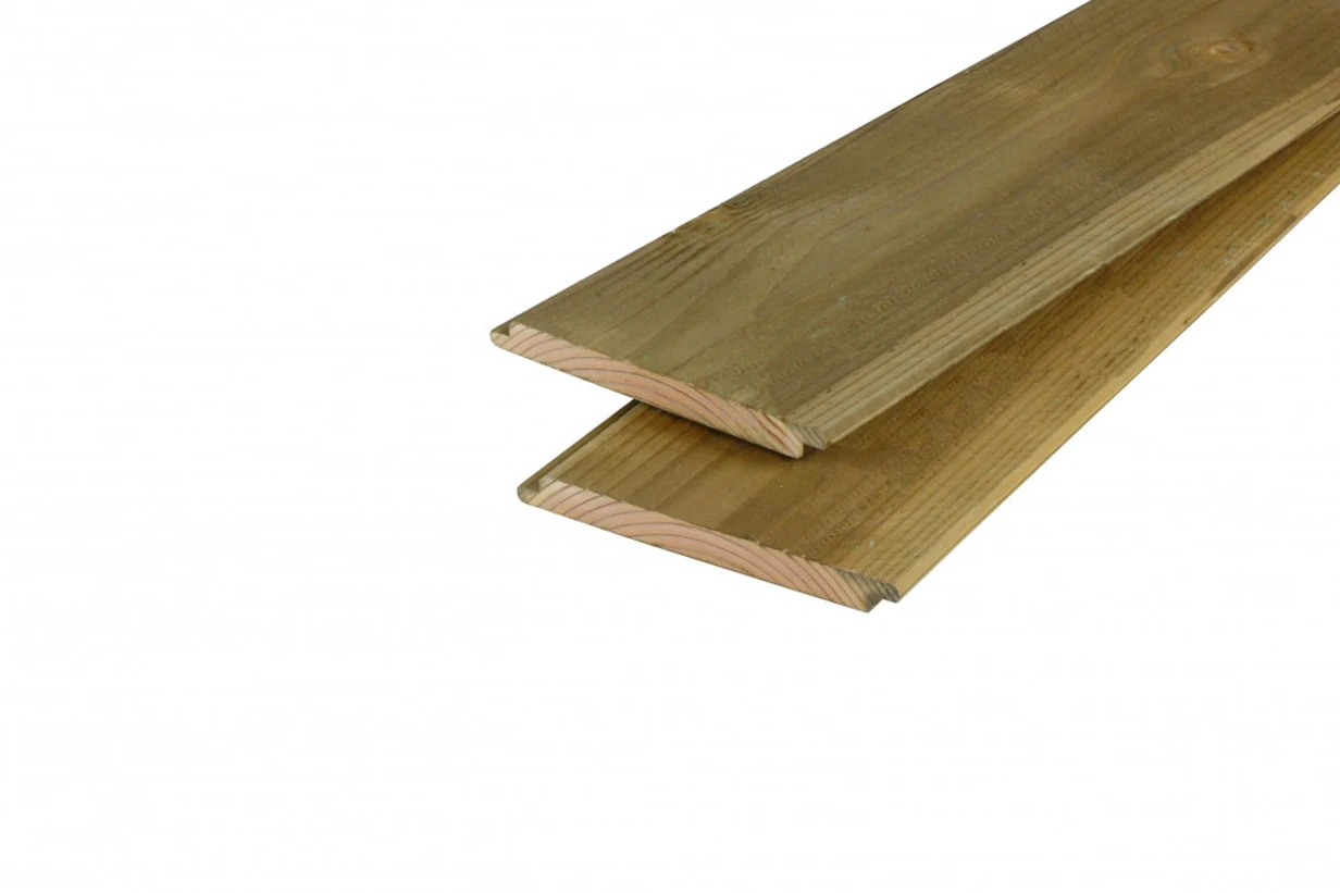 Douglas Sponningplank 1.8 x 19.5 cm (18 x 195 mm) Geïmpregneerd - Lengte 500 cm - Afbeelding 1