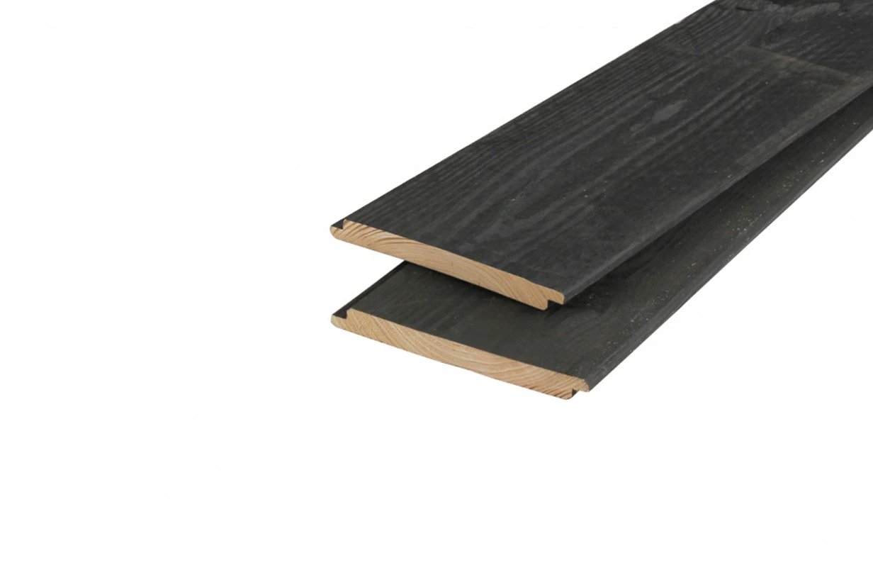 Douglas Sponningplank 1.8 x 19.5 cm (18 x 195 mm) Zwart Geïmpregneerd - Lengte 500 cm - Afbeelding 3