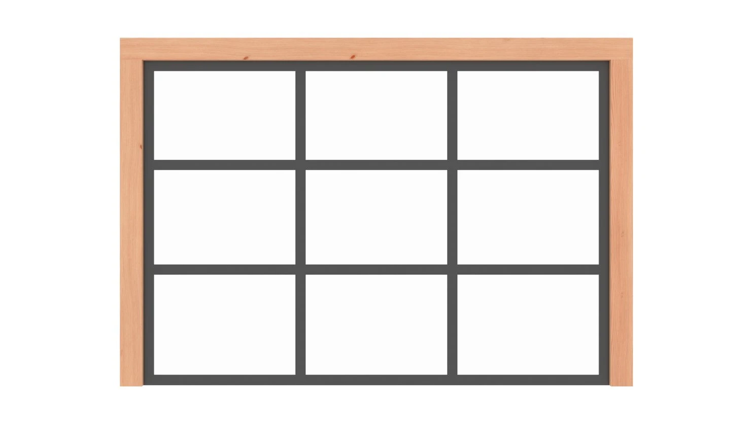 Vaste Glaswand Industrieel 300 x 220 cm - Afbeelding 2