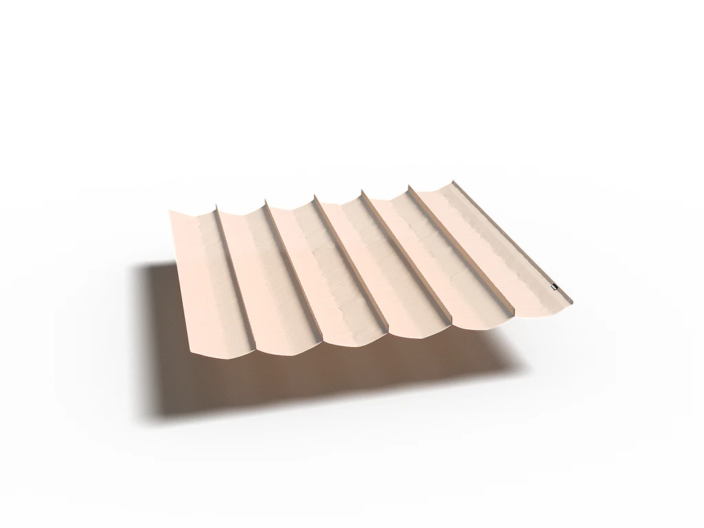 Platinum Schaduwdoek Harmonica Gebroken Wit 200 x 500 cm - Afbeelding 1