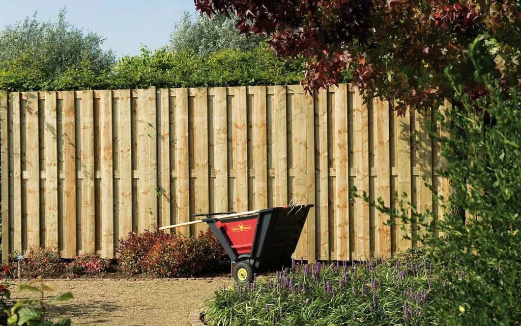 Vuren Schutting 18-planks Geschaafd Groen Geïmpregneerd 200 x 180 cm - Afbeelding 3