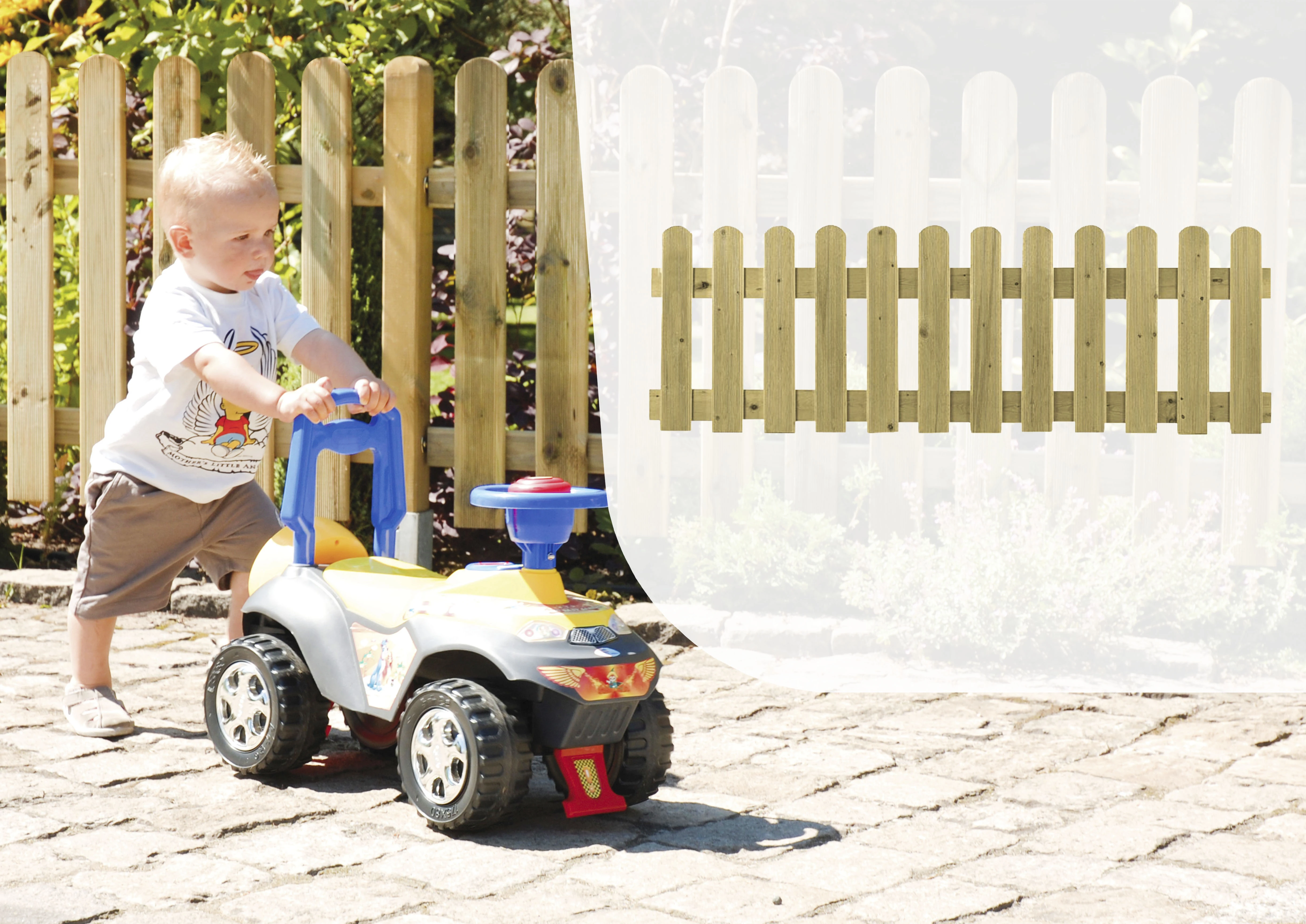 CarpGarant Tuinhek reliëf afgerond 80 x 180 cm - Afbeelding 2