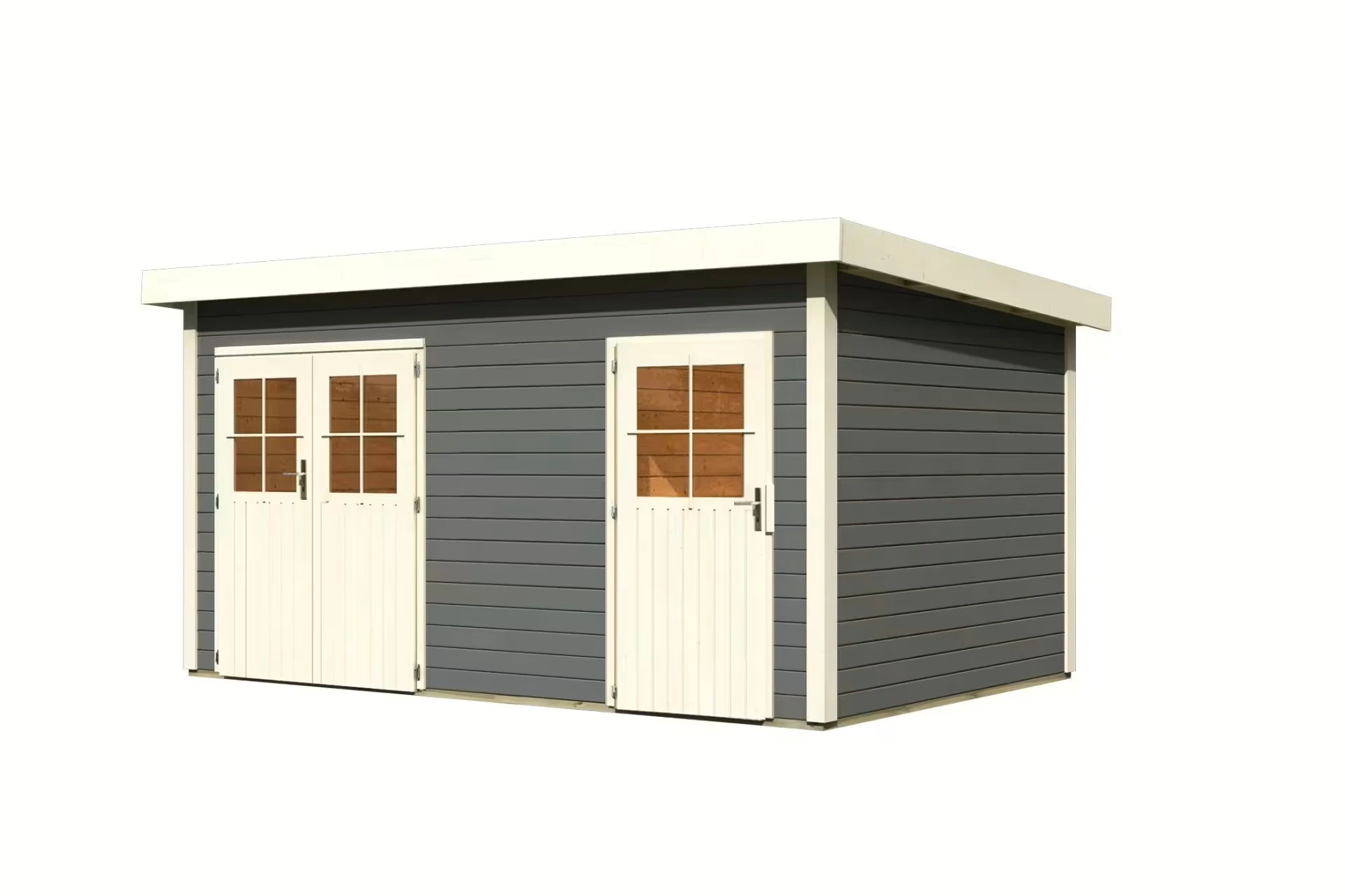 Karibu Tuinhuis Mattrup Terragrijs 427 x 274 cm - Afbeelding 5