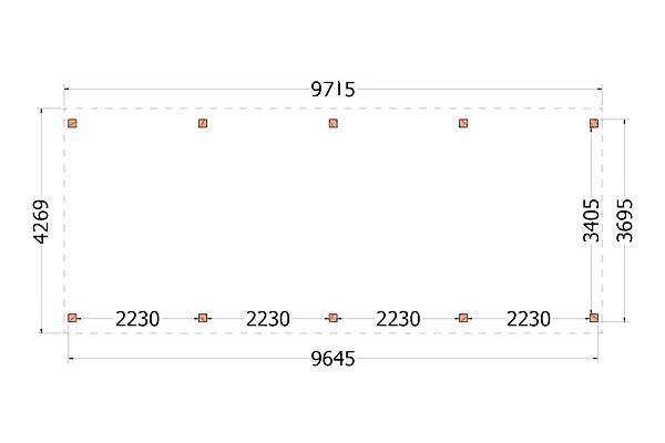 Trendhout Douglas Kapschuur De Stee 980 x 425 cm - Afbeelding 3