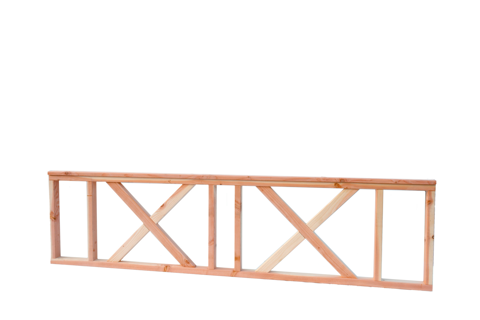 Douglasvision Hekwerk Met Kruis 178.5 x 73 cm Zwart Geïmpregneerd - Afbeelding 1